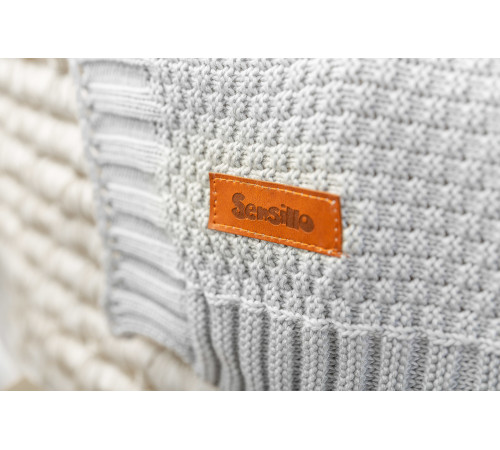 sensillo-43494 pătură din bambus cu glugă (90 x 85 cm) gri