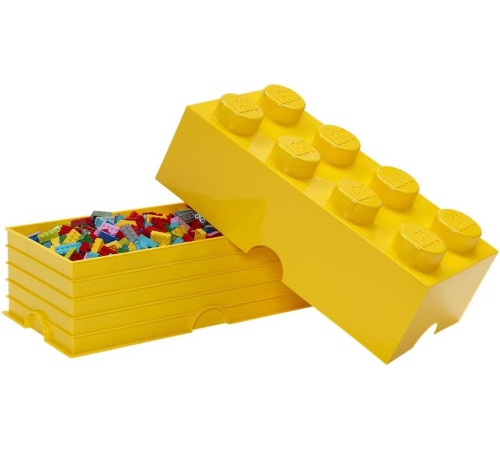 lego Контейнер для хранения storage brick 8 (50 x 25x18 cм) жёлтый
