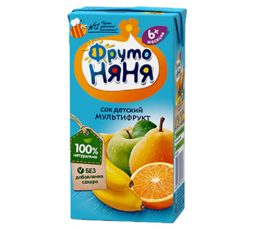 ФрутоНяня suc multifruit 200 ml. (6 m+)