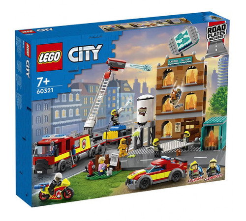 lego city 60321 Конструктор  "Пожарная команда" (766 дет.)