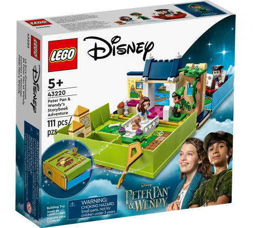  lego disney 43220 constructor "aventura lui peter pan și wendy" (111 el.)