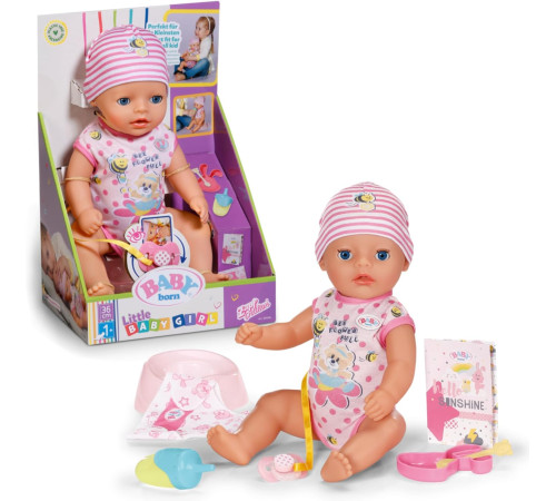 zapf creation 834596 bebeluș frumos baby born cu accesorii (36 cm)