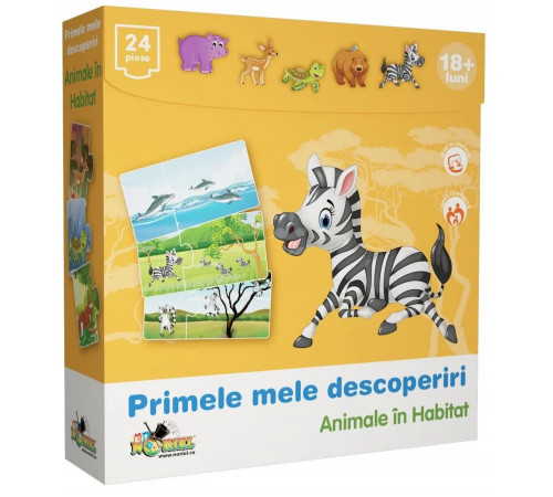  noriel nor1535 puzzle "primele mele descoperiri - animale in habitat" (ro)