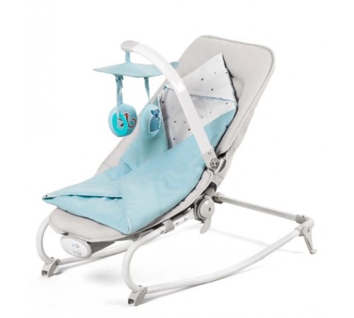 KinderKraft Шезлонг музыкальный 3-в-1 Felio голубой kinderkraft Шезлонг музыкальный 3-в-1 felio голубой