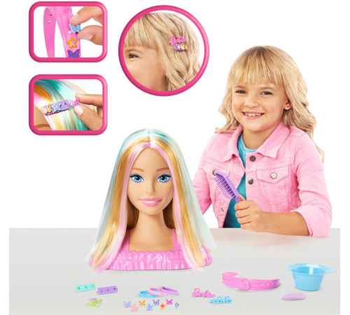 barbie jfg81 Голова для укладки волос "Барби блондинка"