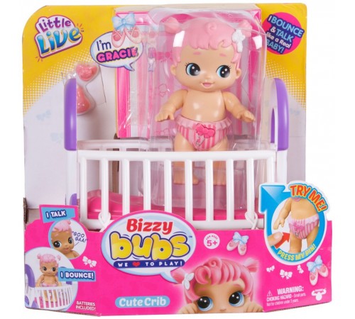 Детский магазин в Кишиневе в Молдове Little Live Pets 28475 Интерактивная куколка Bizzy Bubs "Грейси с кроваткой" little live pets 28475 Интерактивная куколка bizzy bubs "Грейси с кроваткой"