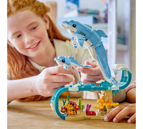 lego creator 31385 Конструктор 3 в 1 "Морские животные: прекрасные дельфины" (542 дет.)