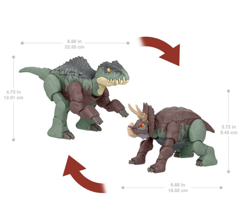 jurassic world hpd33 figurină de dinozaur 2în1 transformer