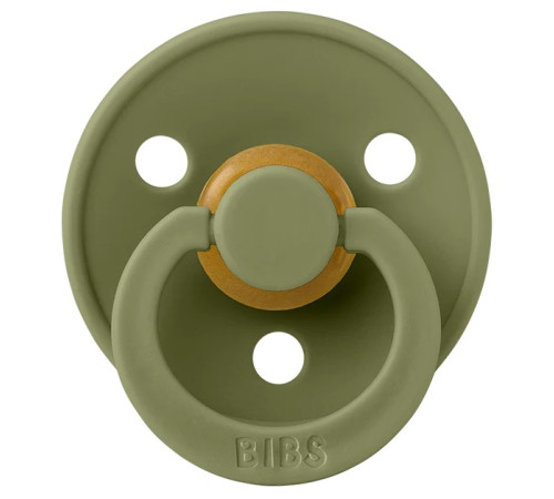  bibs Пустышка круглая латексная color s olive (0-6 м.)