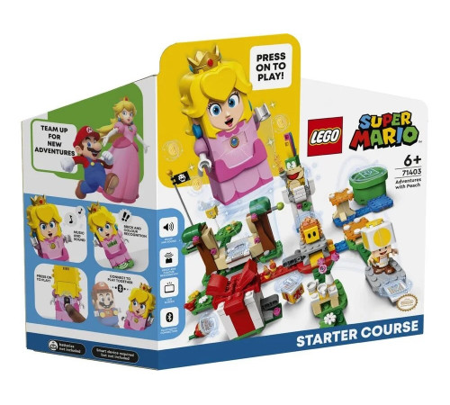  lego super mario 71403 constructor "adventures with peach starter course" (354 el.)