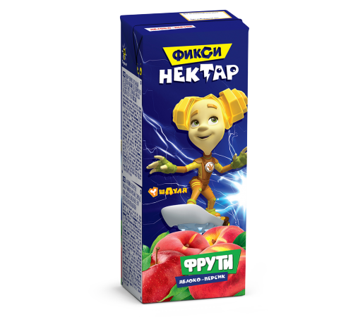 Детское питание в Молдове Фрути нектар Яблоко-Персик 0,2л (Фиксики)