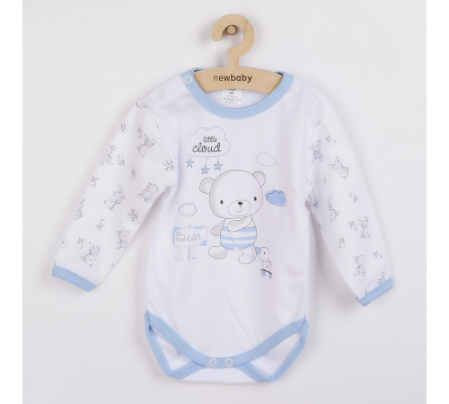  new baby 36699 body cu mâneca lunga bears blue 68cm (3-6luni)