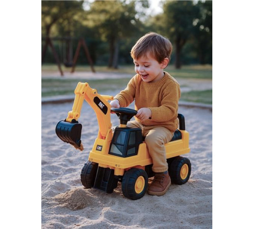 baby mix 53453 mașina excavator cat (galben)