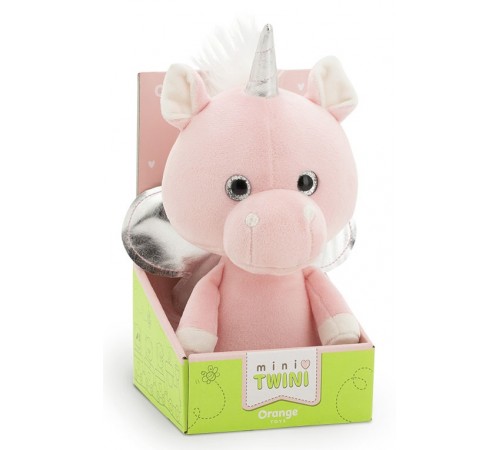 orange toys jucarie moale "mini twini: unicorn roz" 9044/20 (20 cm.)