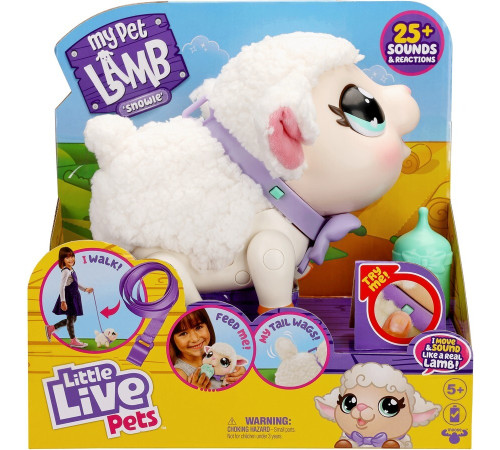  little live pets 26476 jucaria interactiva "animal de companie mielul de zăpadă"