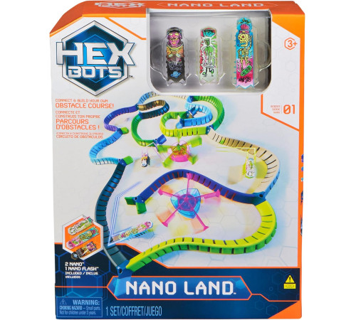 spin master 6071527 Игровой набор "hex bots nano land"
