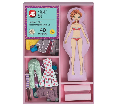 as kids 1029-64053 Магнитный набор "Стильная девушка"