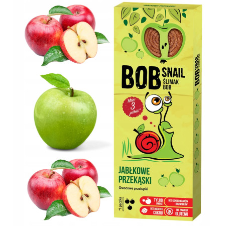 bob snail Натуральные конфеты "Яблоко" (30 гр.)