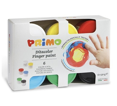  primo Краски пальчиковые 6 цветов / 50 мл