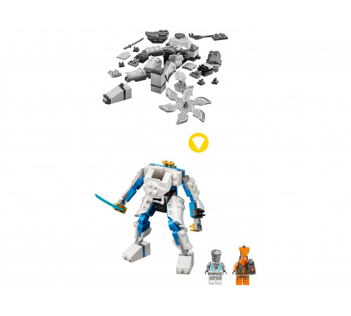 lego ninjago 71761 constructor " zane's power up mech evo" (95 el.)