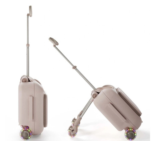 kinderkraft valiza pentru copii cabby (p&acirc;nă la 70 kg.) rose gold