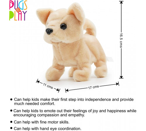 pugs at play pap01 jucărie interactivă "cățeluș chili"