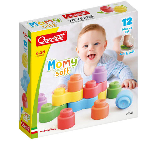 Jucării pentru Copii - Magazin Online de Jucării ieftine in Chisinau Baby-Boom in Moldova quercetti 4141 constructor "momy soft" (12 el.)