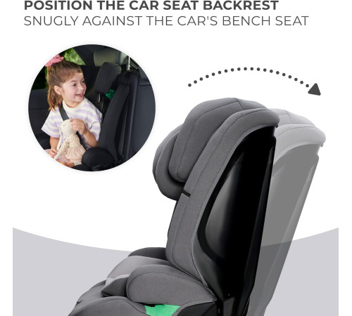 kinderkraft Автокресло safety-fix 2 i-size kcsafi02gry0000 (76-150 см.) серый
