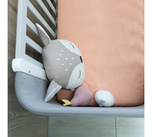 veres 05.3.1.212.17 patuț pentru copii ЛД5 monaco velour (alb/gri)