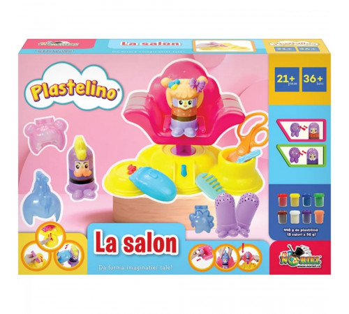 plastelino int3565 set de plastilină "la salon"