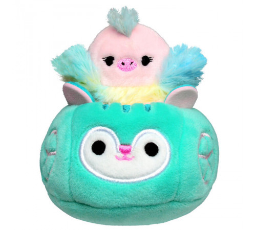 squishmallows sqm0020 jucărie "erou de pluș în mașină" în sort.