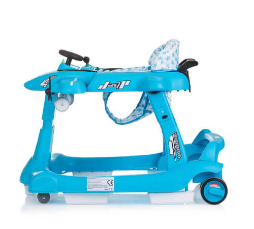 chipolino premergător 3 in 1 "airplane" prap02403bl blue