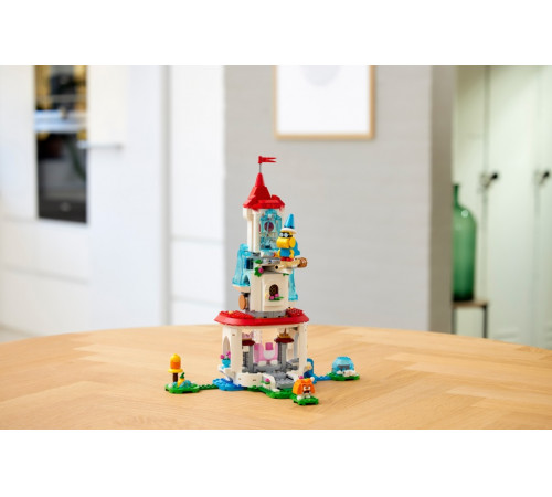 lego super mario 71407 constructor "cat peach suit and frozen tower expansion" (494 el.)