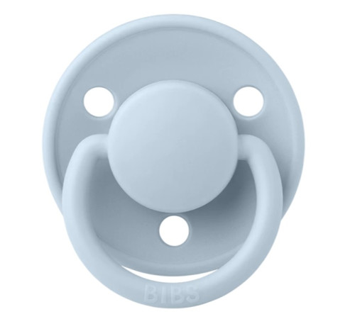 Bibs Suzeta rotunda din silicon De Lux (0-36 luni) Baby Blue  bibs suzeta rotunda din silicon de lux (0-36 luni) baby blue