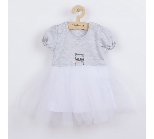 new baby 42542 Платье (фатин) wonderful (grey) 80 см (9-12мес)