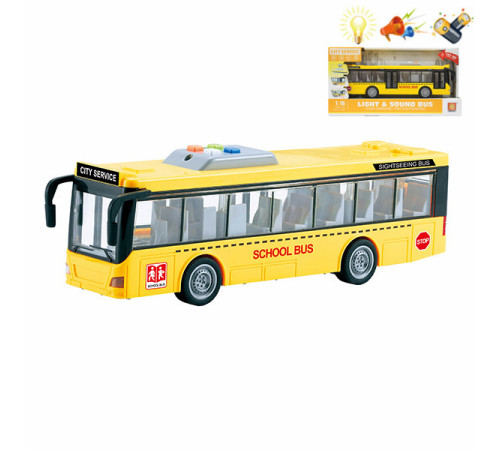 op 200817918 Игрушка инерционная "Школьный автобус" (свет, звук) wy910a