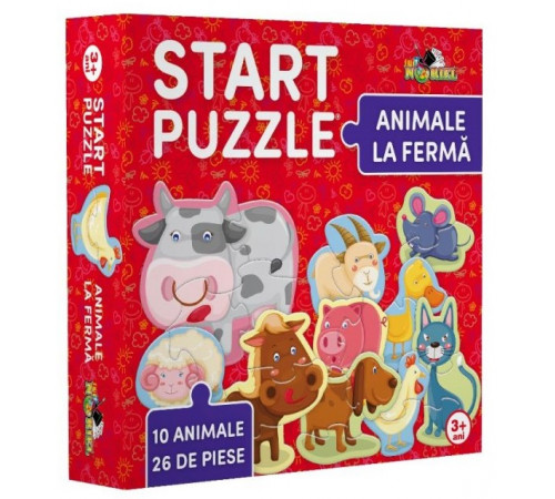  noriel nor5335 puzzle start puzzle 4-in-1 "animale la ferma"