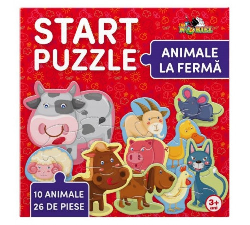 noriel nor5335 Пазлы start puzzle 4-в-1 "Сельскохозяйственные животные"