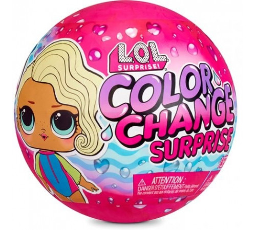  l.o.l. 576341 set de joc cu papusa surprise! seria "color chang" - "surpriză" în sort.