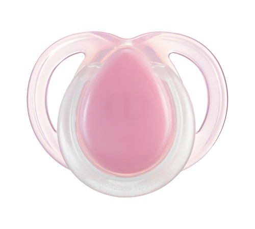 tommee tippee tt0486 suzeta simetrica "night time" roz (0-6 luni) 2 buc. 