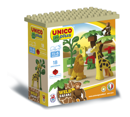 Jucării pentru Copii - Magazin Online de Jucării ieftine in Chisinau Baby-Boom in Moldova androni 8561-0000 constructor unicoplus "safari" (18 el.)