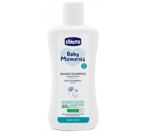  chicco gel de dus si sampon "baby moments" (200 ml.)10590 