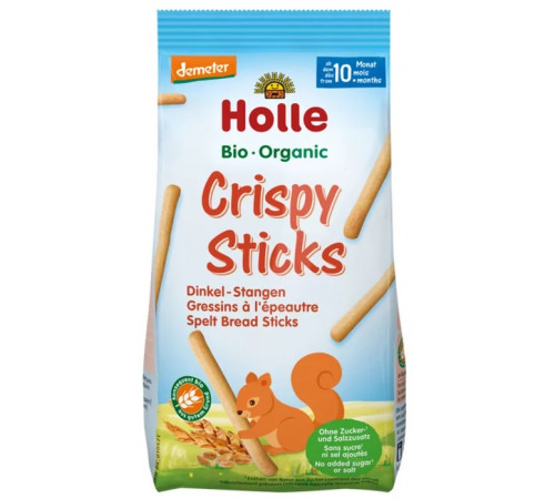  holle bio organic Хрустящие палочки спельтовые (10 м+) 80 гр.