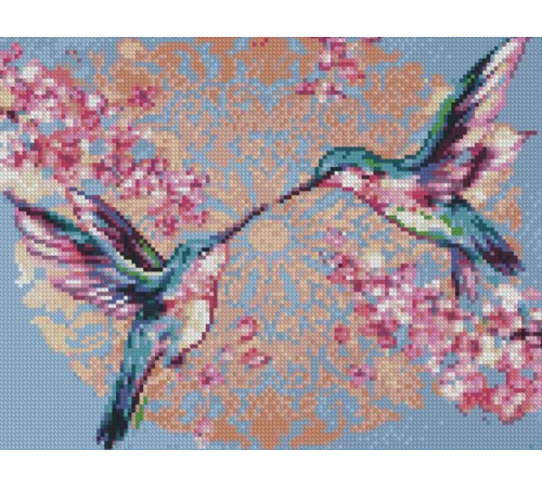  strateg leo hx460 Алмазная мозаика "Нежные колибри" (30х40 см.)