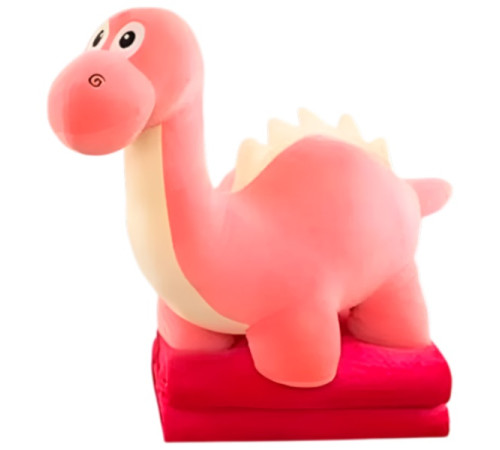  86862 jucarie din plus cu plapuma "dino" (roz)