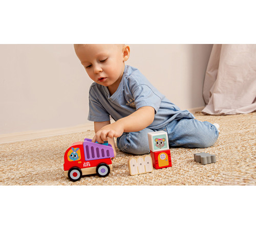 kids hits kh20/016 constructor din lemn "basculantă" (6 el.)