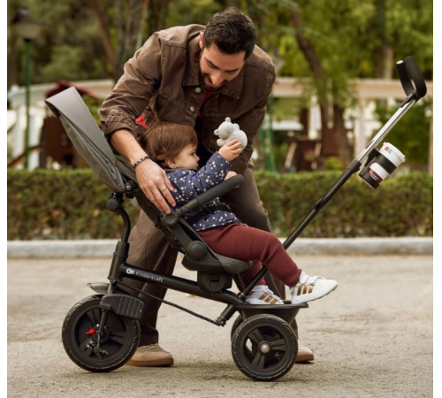 kinderkraft Детский трицикл aston 2 plus (розовый)