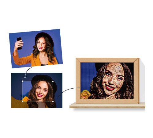 quercetti 775 pixel art 4 "take a selfi" (33 х 24,5 cm.)