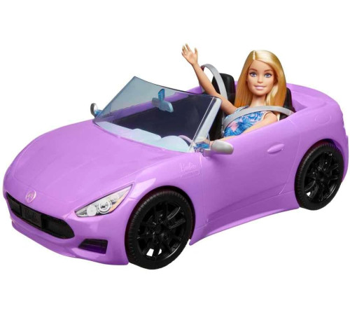 barbie hby29 Игровой набор "Барби на фиолетовом кабриолете"