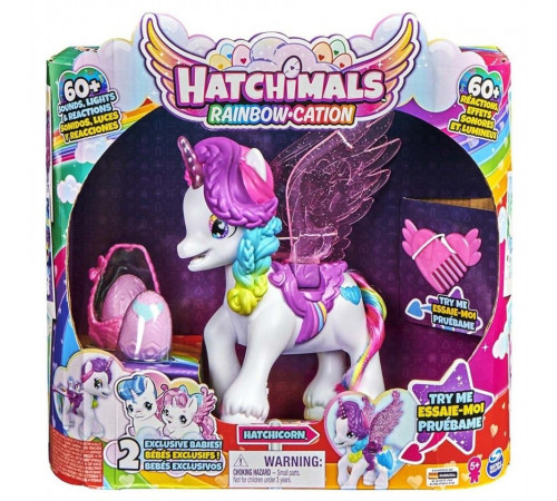 spin master hatchimals 6064458 jucărie interactivă "hatchicorn: aripi magice de unicorn"